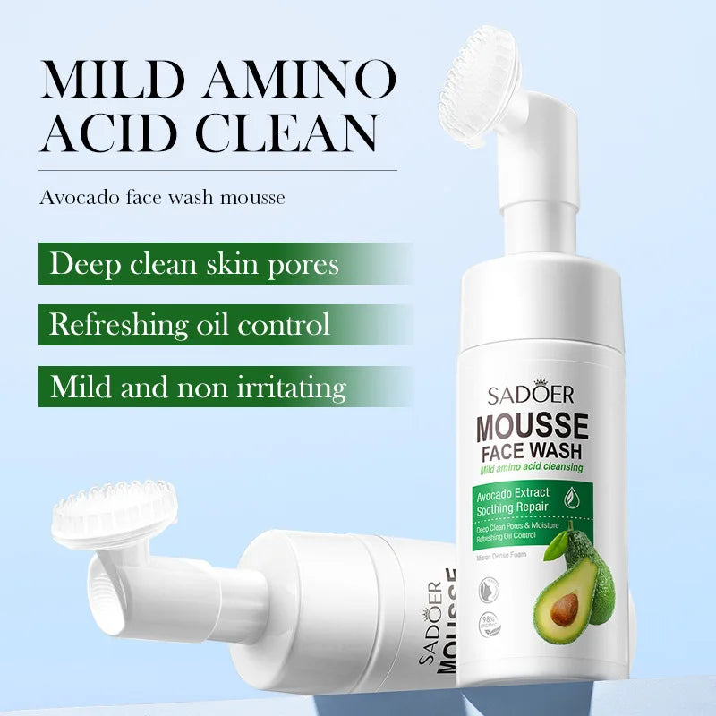 SAODER Fruit Foam Facial Cleanser – Korean Moisturizing Face Wash Foaming Facial Cleanser Peaceful Pleasures Health and Wellness