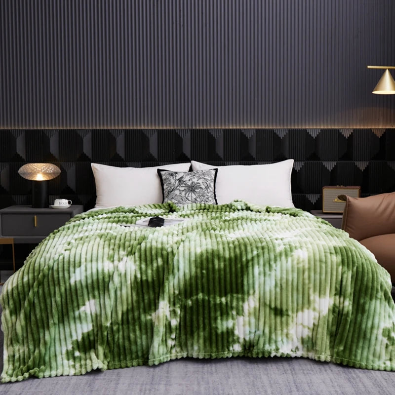 3D Jacquard Shaggy Blanket – Cozy Lightweight Throw for Bed & Sofa