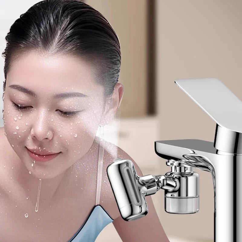 4-Speed Rotating Faucet Extender – Filter & Splash-Proof Head