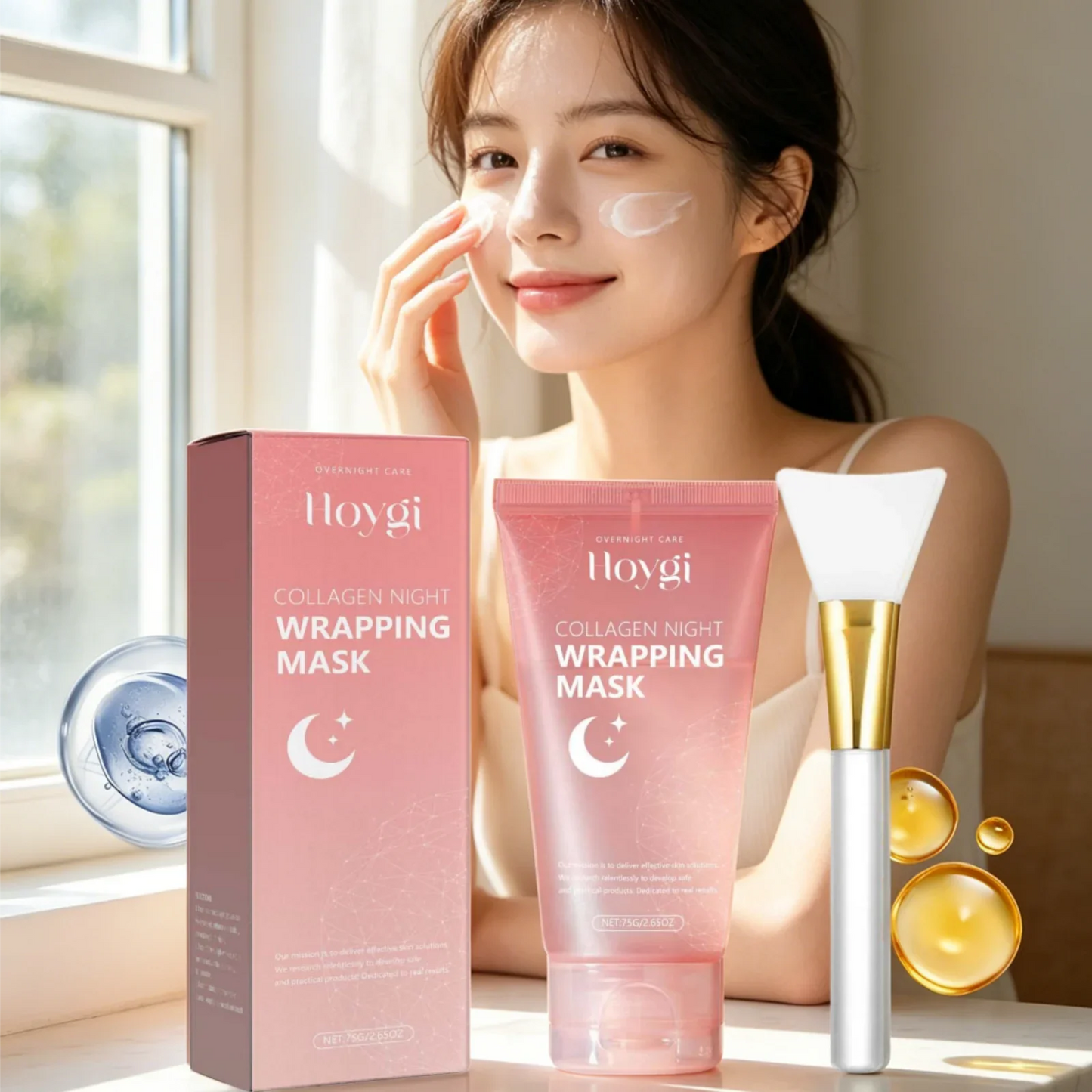 Hoygi Collagen Night Peel Mask – Firm, Brighten & Shrink Pores