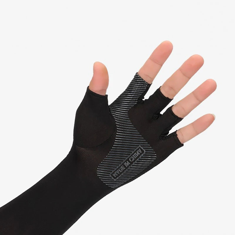 UV Protection Ice Silk Arm Sleeves – Cycling, Running & Fishing