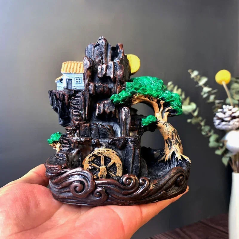 Resin Backflow Incense Burner – Home Office Décor Gift