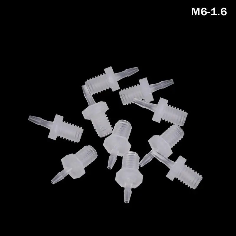 PP Plastic Hose Joint Adapter Air Valve Connector 10 Pack