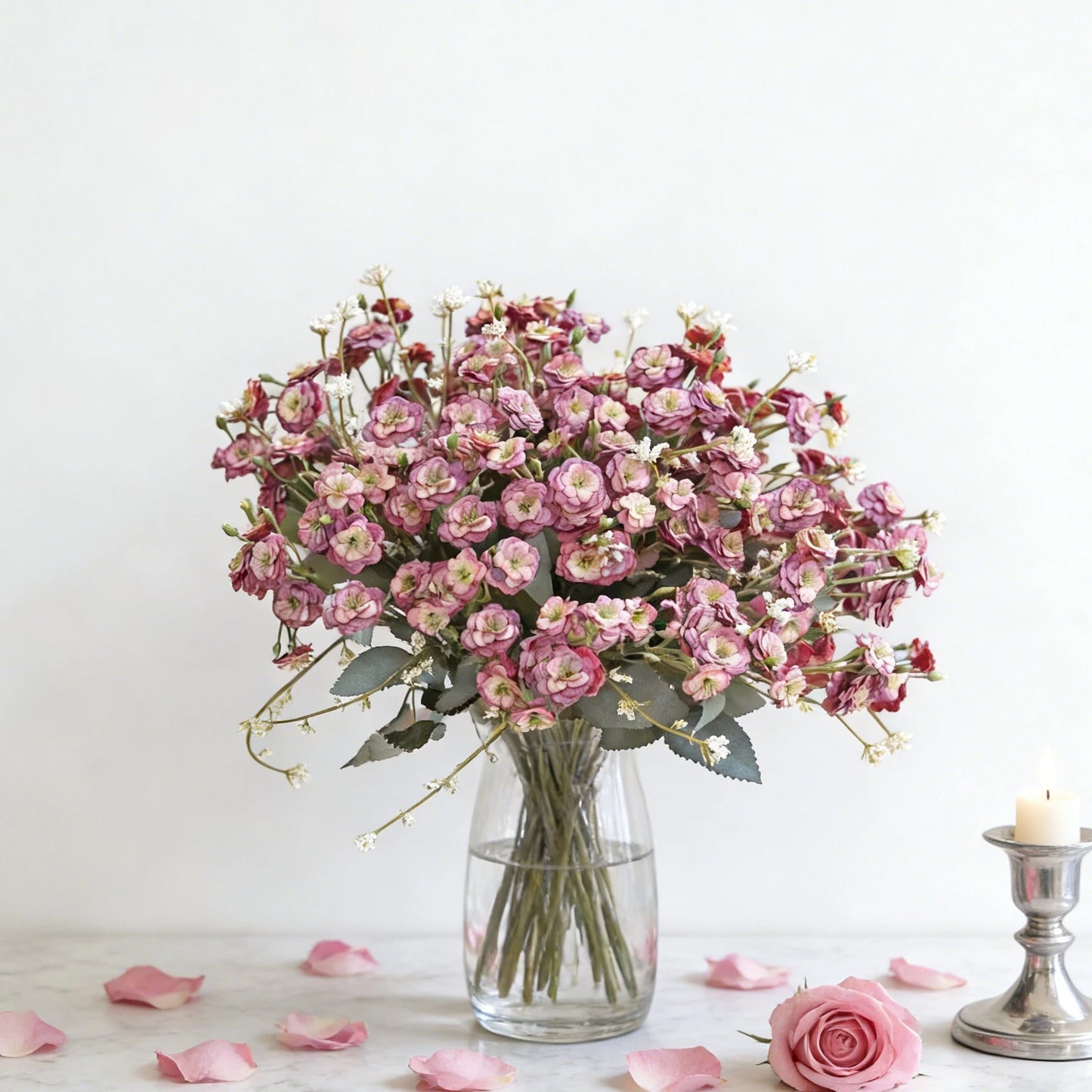 Silk Artificial Rose Bouquet for Wedding, Home & Garden Decor