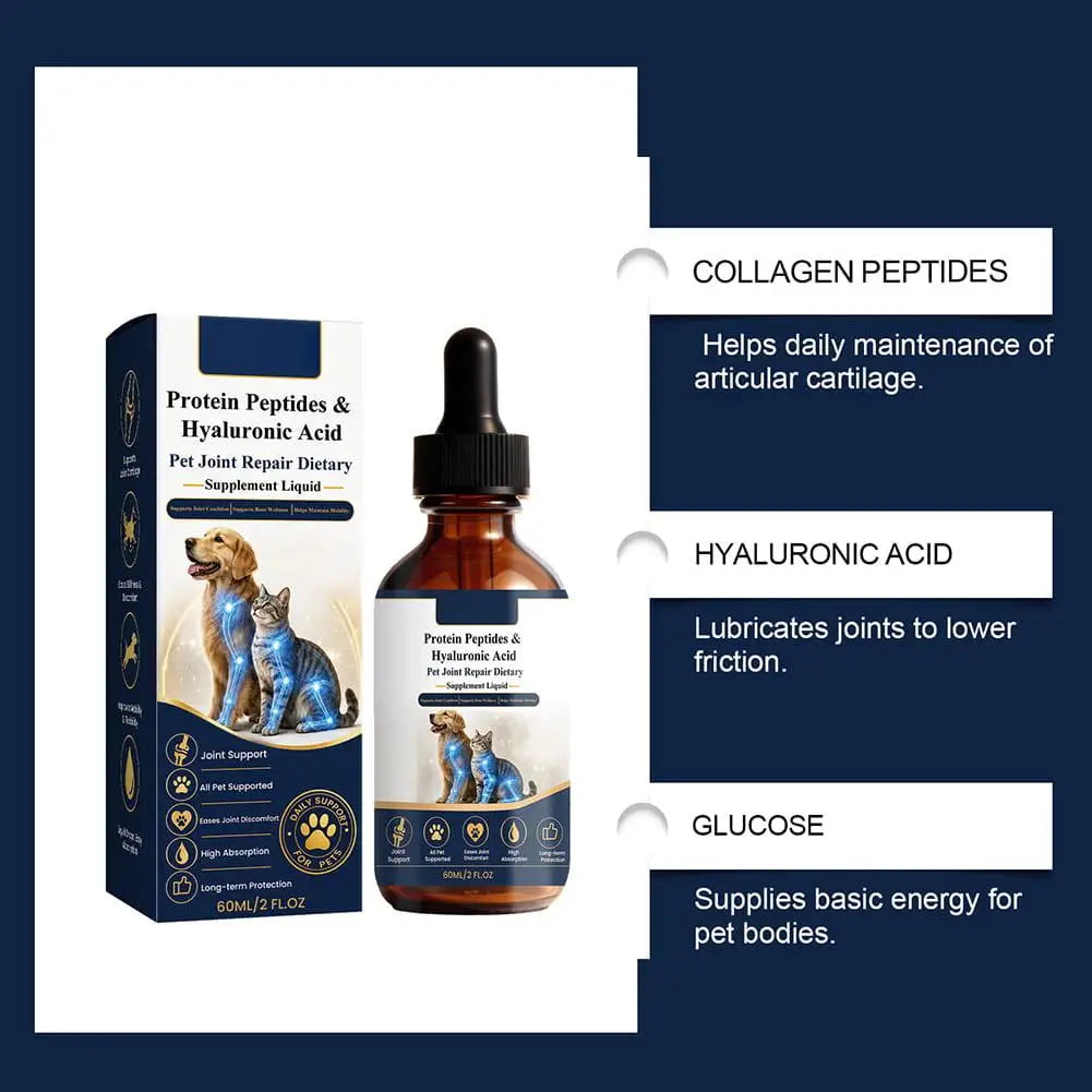Dog Joint Supplement Liquid – Protein Peptides & Hyaluronic Acid