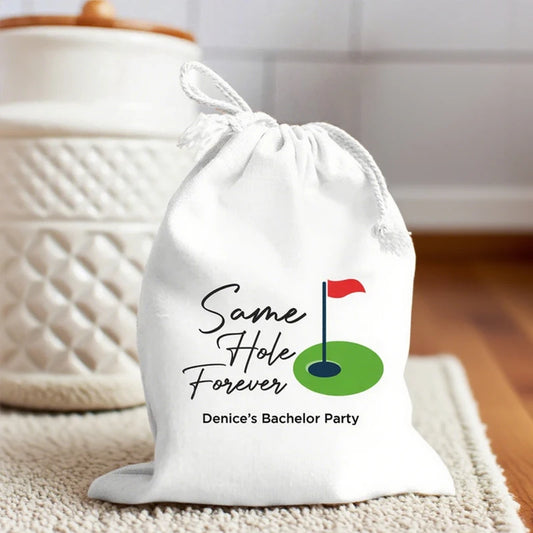 Same Hole Forever Golf Bachelorette Party Gift Bags – 5 Pack Bachelorette Party Bags Peaceful Pleasures Health and Wellness