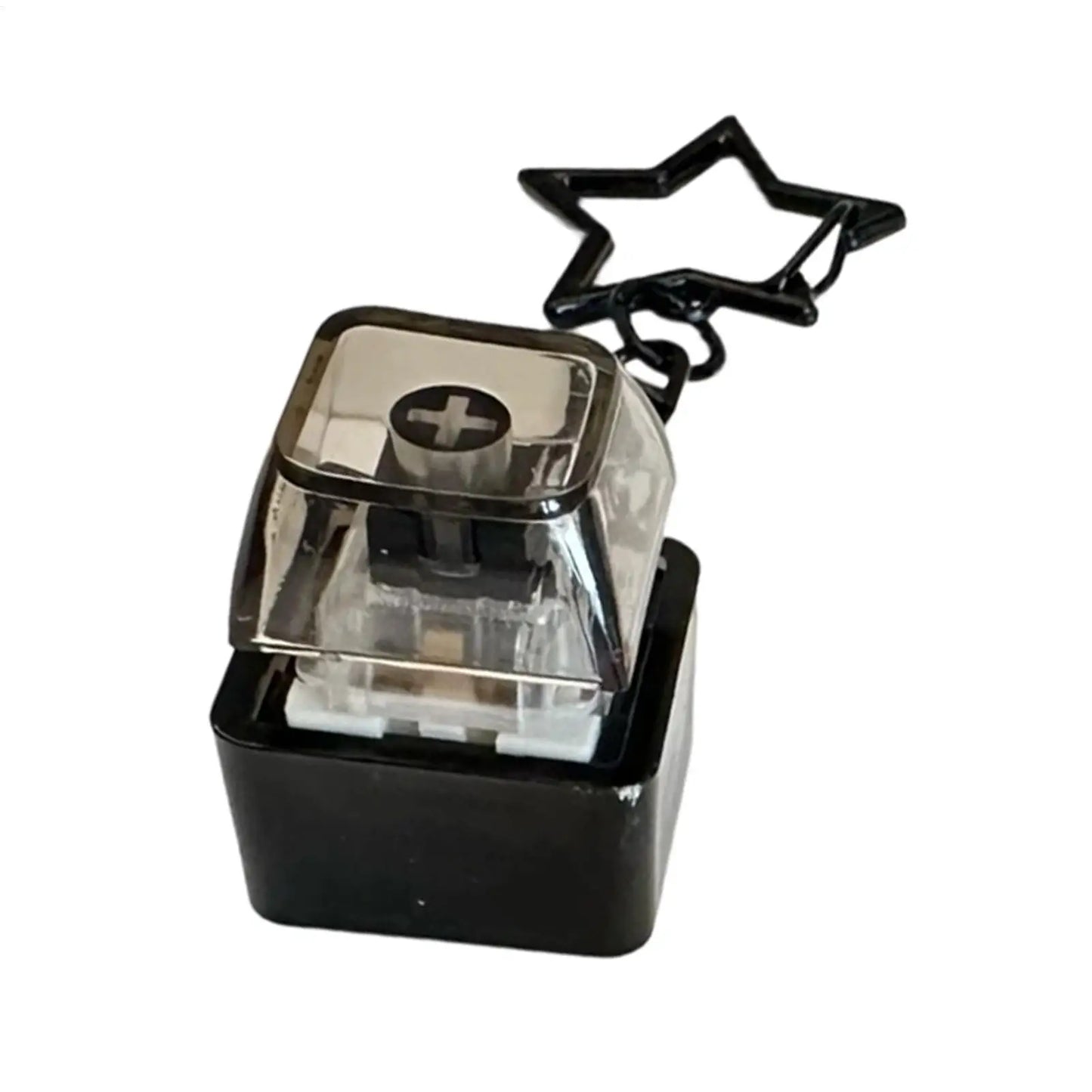 Light-Up Pentagram Mechanical Keyboard Fidget Keychain Toy