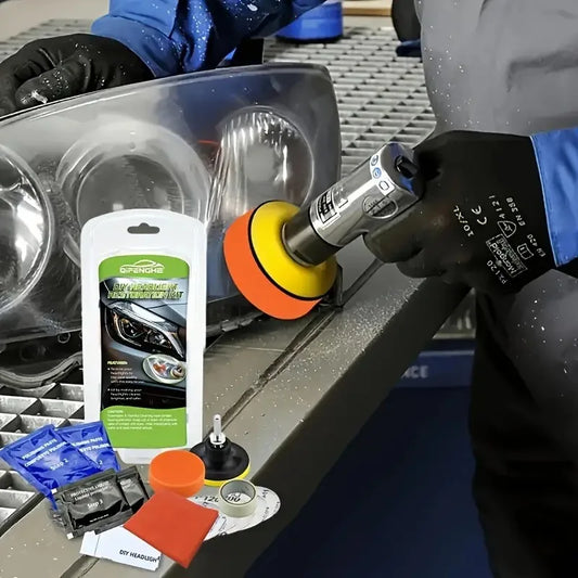 Car Headlight Restoration & Polishing Kit – Cleaning Cream Headlight Restoration Kit Oasis Select Headlight Repair Kit