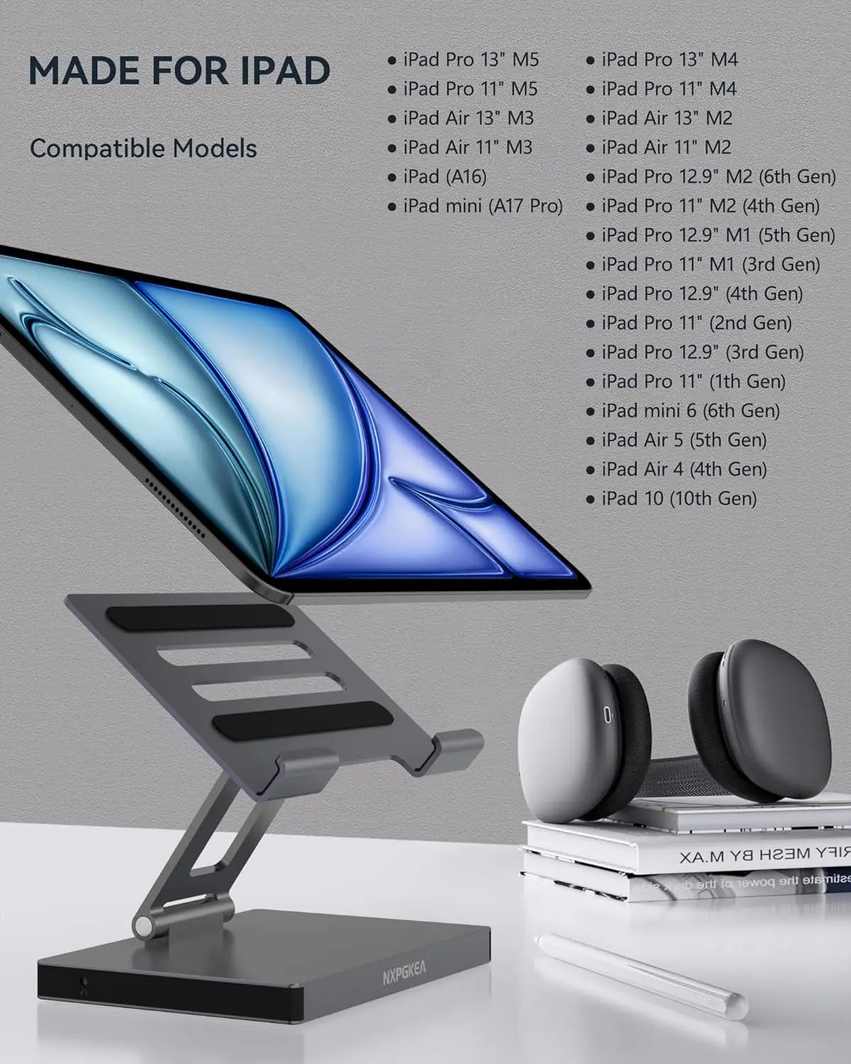 9-in-1 USB-C Hub Stand for iPad & Tablets – 4K HDMI, Ethernet Peaceful Pleasures Health and Wellness