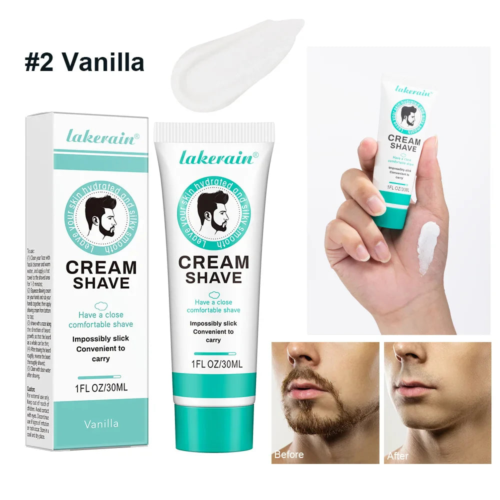 Men's Natural Shaving Cream – Dense Foam, Softens Beard | 30g