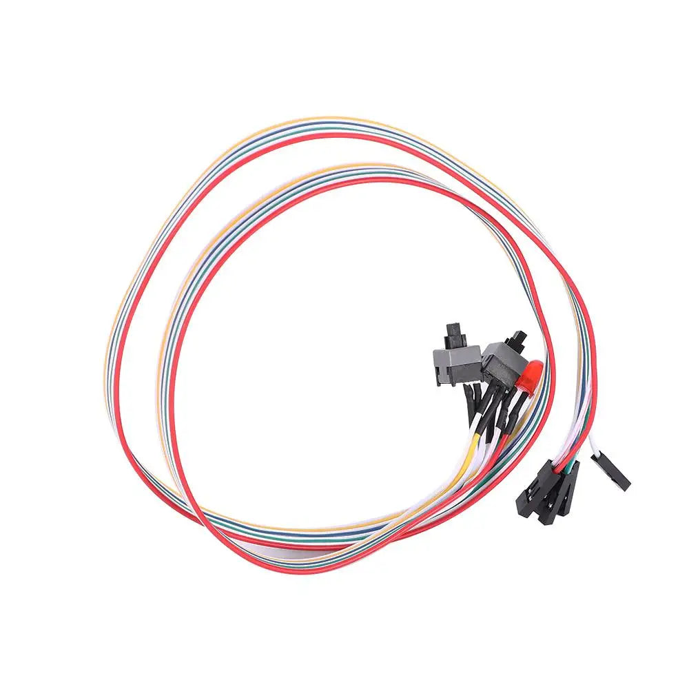 Durable PC Desktop Computer Case Power on Computer Cables Switch Cable Reset Connectors Peaceful Pleasures Health and Wellness 1