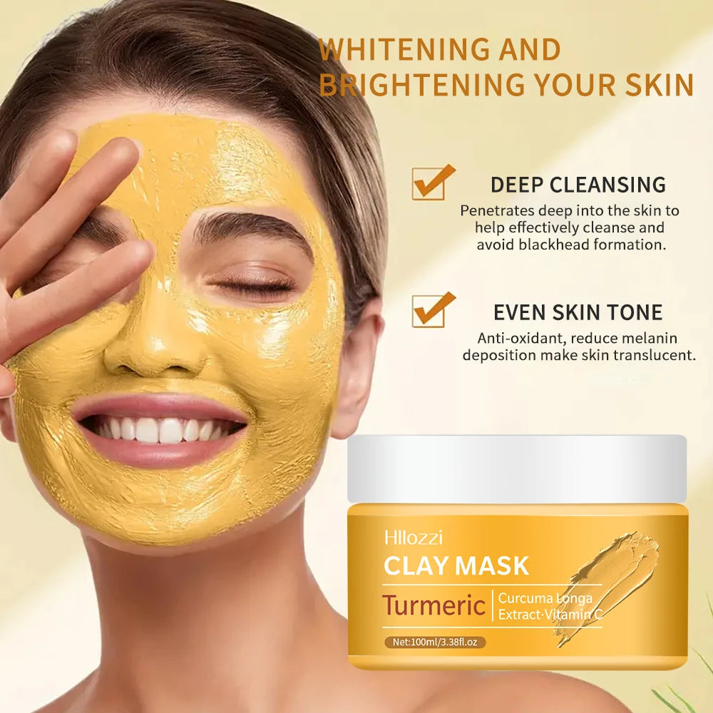 Turmeric Mud Mask - Green Tea Mud Mask - Dead Sea Mineral Mud Mask, Rose Mud Mask Spa Mask Set, Mask Gift Set Peaceful Pleasures Health and Wellness