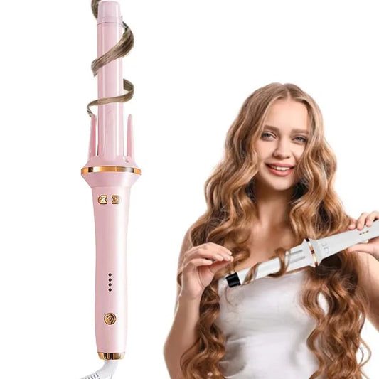 Professional Auto Rotating Curling Iron Fast Hair Curler Adjustment Temperature Irons Curling Wand Roller Hair Styling Tools Peaceful Pleasures Health and Wellness