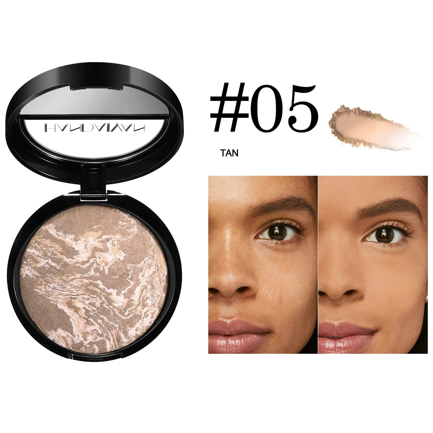 Handaiyan Baked Duo Matte Powder Foundation – 7 Shades