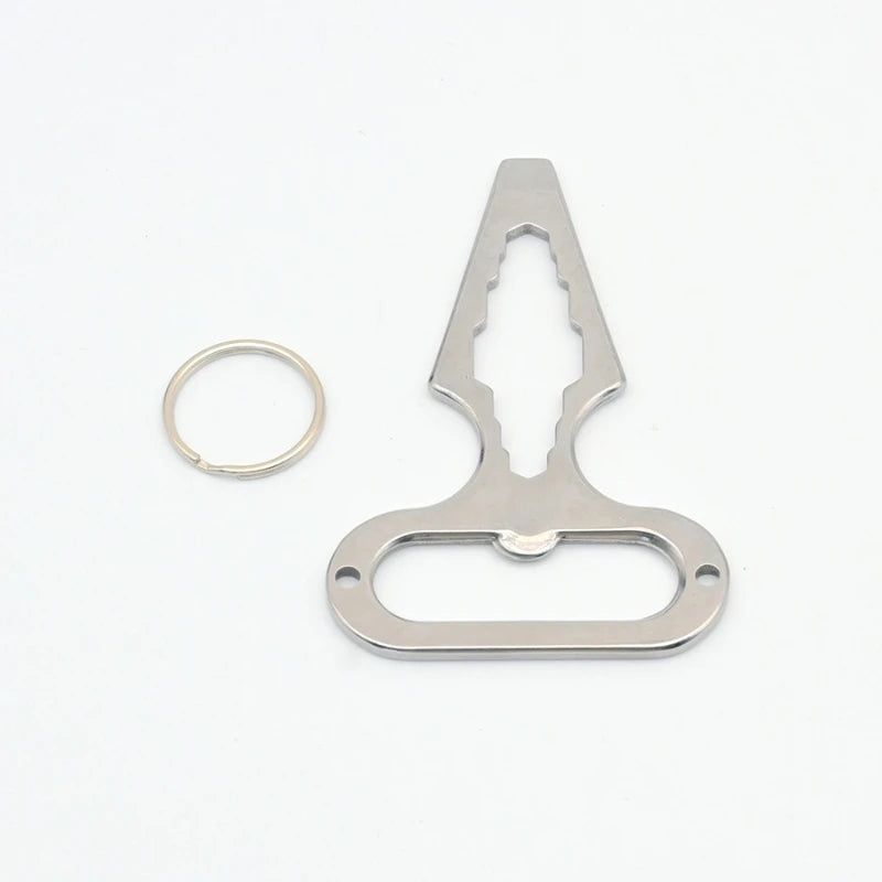 EDC Stainless Steel Multitool Keychain | Bottle Opener & Spike EDC Multitool Keychain Peaceful Pleasures Health and Wellness 1pc