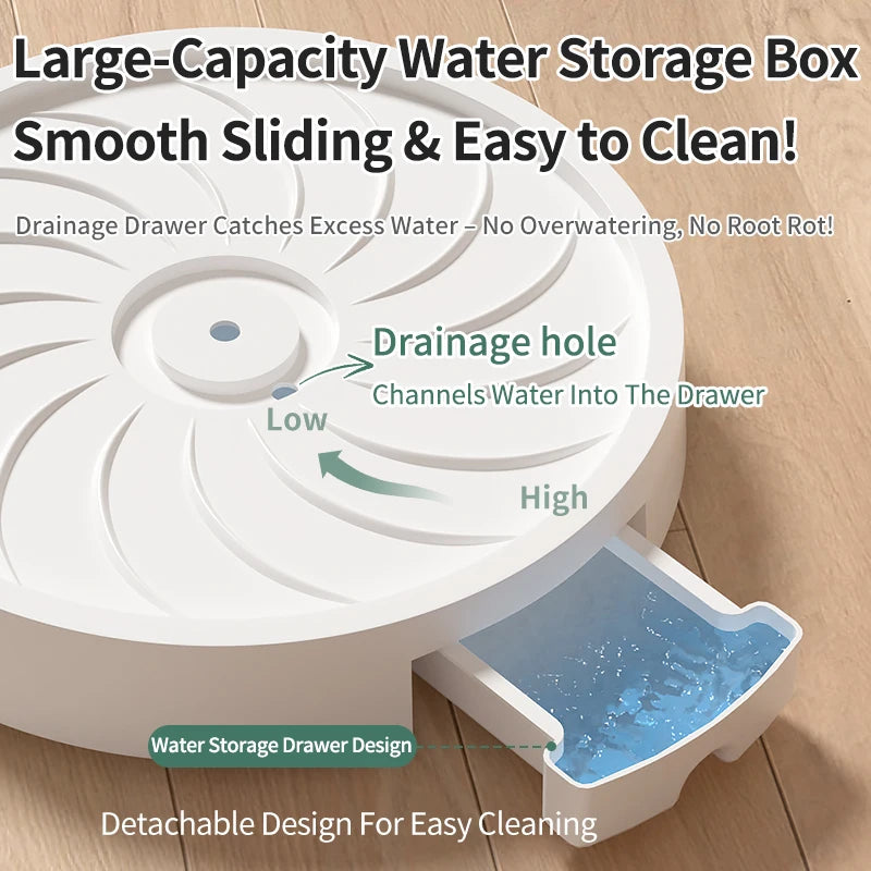 Plant Pot Moving Trolley | Silent Wheels & Water Tray