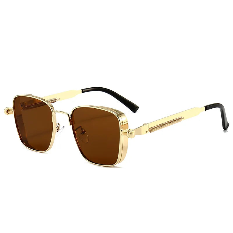 Steampunk Square Metal Sunglasses – Photochromic | Men & Women