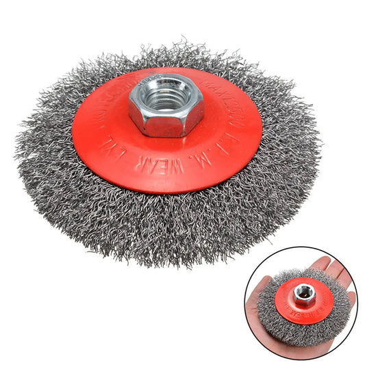 Stainless Steel Wire Wheel Brush Bench Grinder Abrasive Polishing Peaceful Pleasures Health and Wellness Default Title