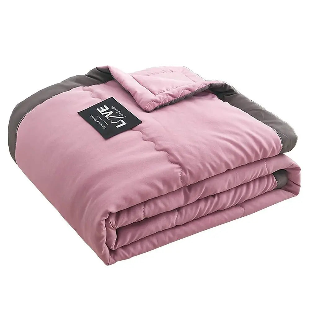 New Double Sided Cooling Blanket Skin-Friendly Breathable Conditioning Quilt Cold Effect Spring Summer Cooler Quilt Peaceful Pleasures Health and Wellness