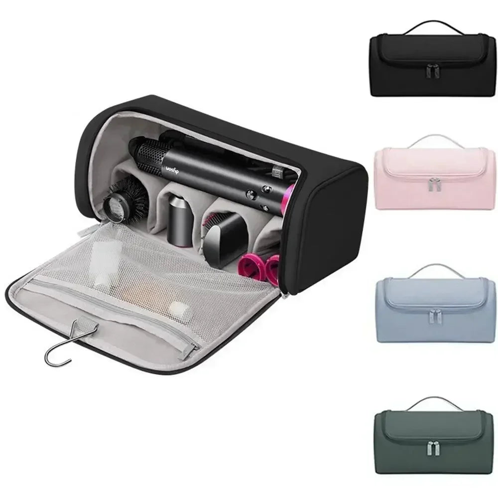 Hot Hideable Hanging Hook Hair Dryer Case Portable Non-slip Hair Tools Pouch Water proof Large Capacity Curling Iron Storage Bag Peaceful Pleasures Health and Wellness
