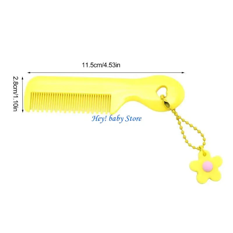 Kids Cartoon Floral Hair Comb – Anti-Static, Baby & Girls