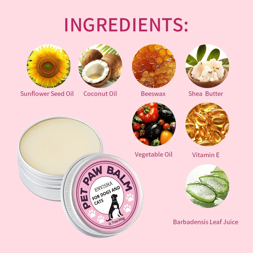 ENVISHA Pet Paw Balm – Moisturizing & Crack Relief for Dogs & Cats Peaceful Pleasures Health and Wellness