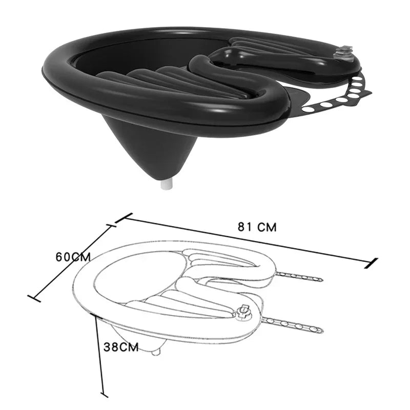 Inflatable Shampoo Basin PVC Foldable Portable Shampoo Pad Spa Tub Deflate Hair Washing Basin for Pregnant Women Elderly Peaceful Pleasures Health and Wellness