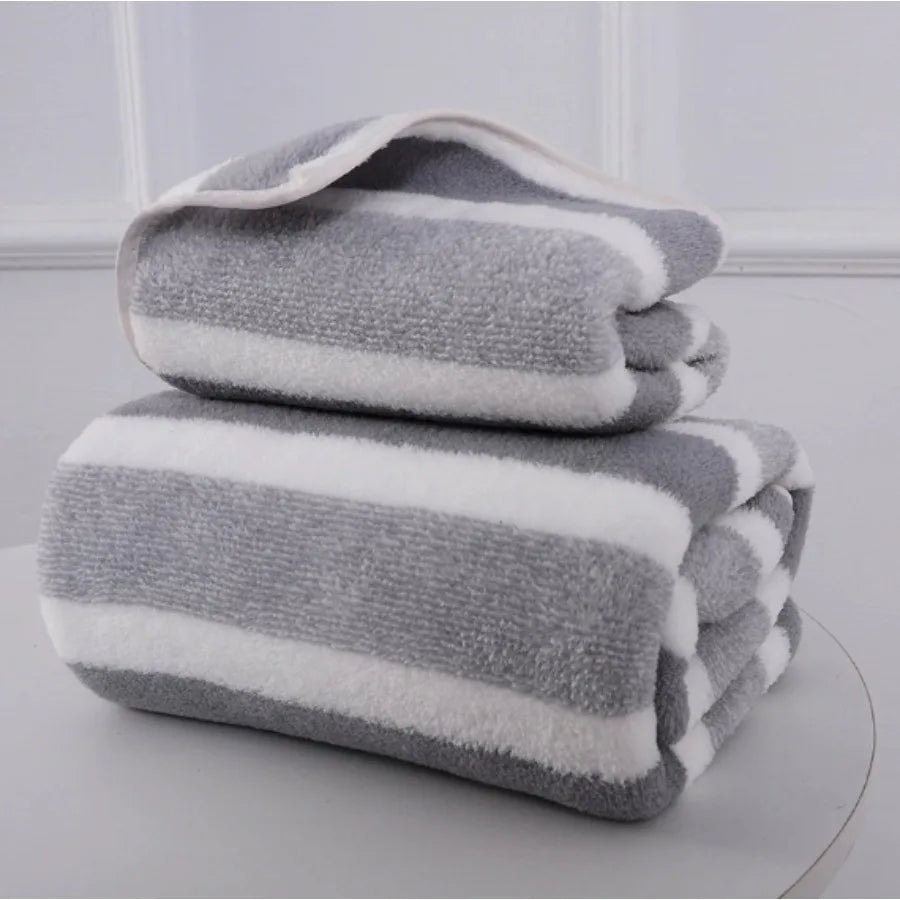 Soft Absorbent Couple Bath Towels | Large Wrapping Towel Set