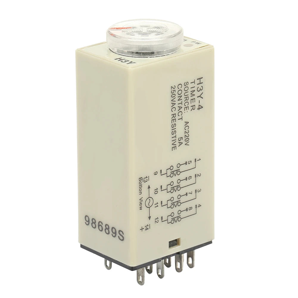 Power On Timer Relay Plastic Timer Relay Waterproof Wide Application Sturdy Timing Power on High Precision for Remote Control Peaceful Pleasures Health and Wellness Default Title