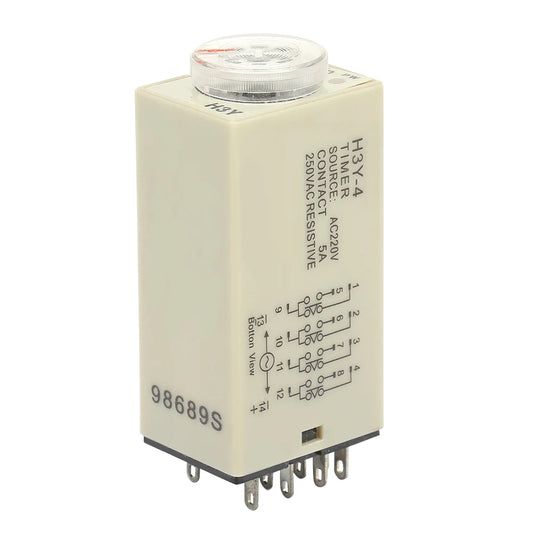 Power On Timer Relay Plastic Timer Relay Waterproof Wide Application Sturdy Timing Power on High Precision for Remote Control Peaceful Pleasures Health and Wellness Default Title