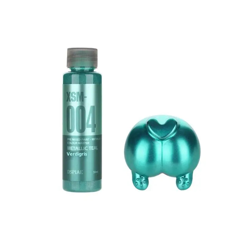 50ml Water-Based Pre-Mixed Metal Paint for Scale Models & Airbrush