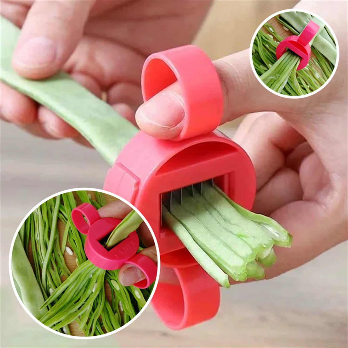 Vegetable Shredder & Green Onion Slicer – 6 or 9 Blade