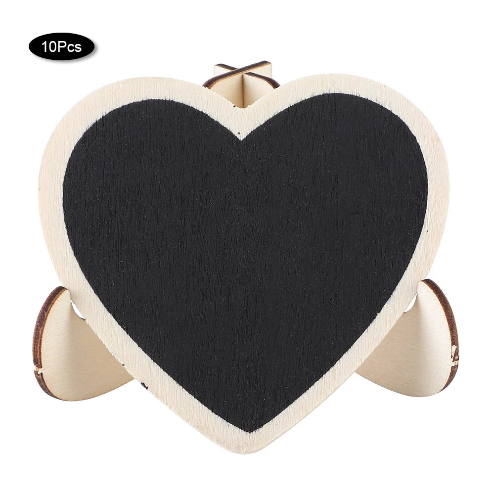 Mini Blackboard Wedding Decoration Heart Shaped Message Board Birthday Parties Event Decorations for Wedding Signs Place Cards Peaceful Pleasures Health and Wellness