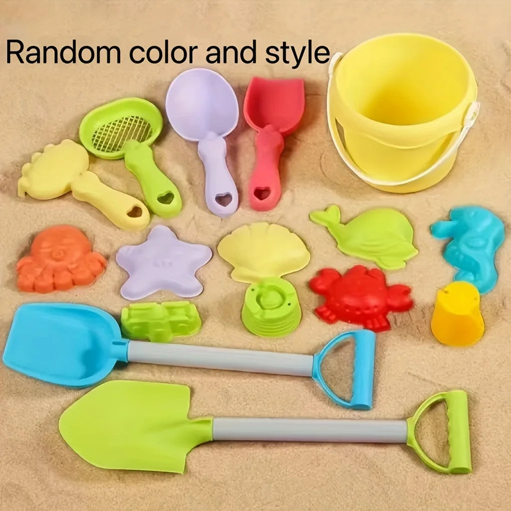 Kids Beach Sand Toys Set – Bucket, Shovel & Rake | SONGYI