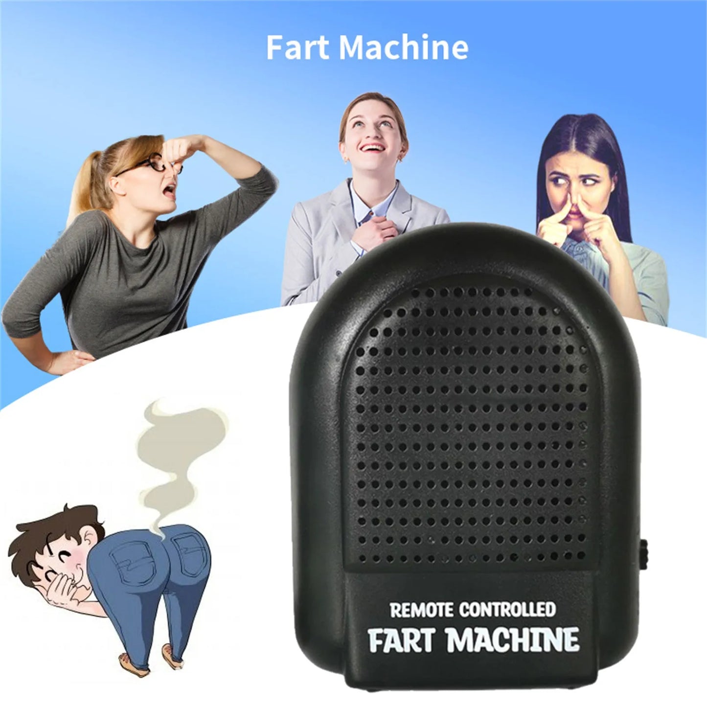 Electronic Fart Sound Machine Remote Control Prank Noise Maker RC Farting Box For Trick Spoof Gifts For Christmas Funny Presents Peaceful Pleasures Health and Wellness