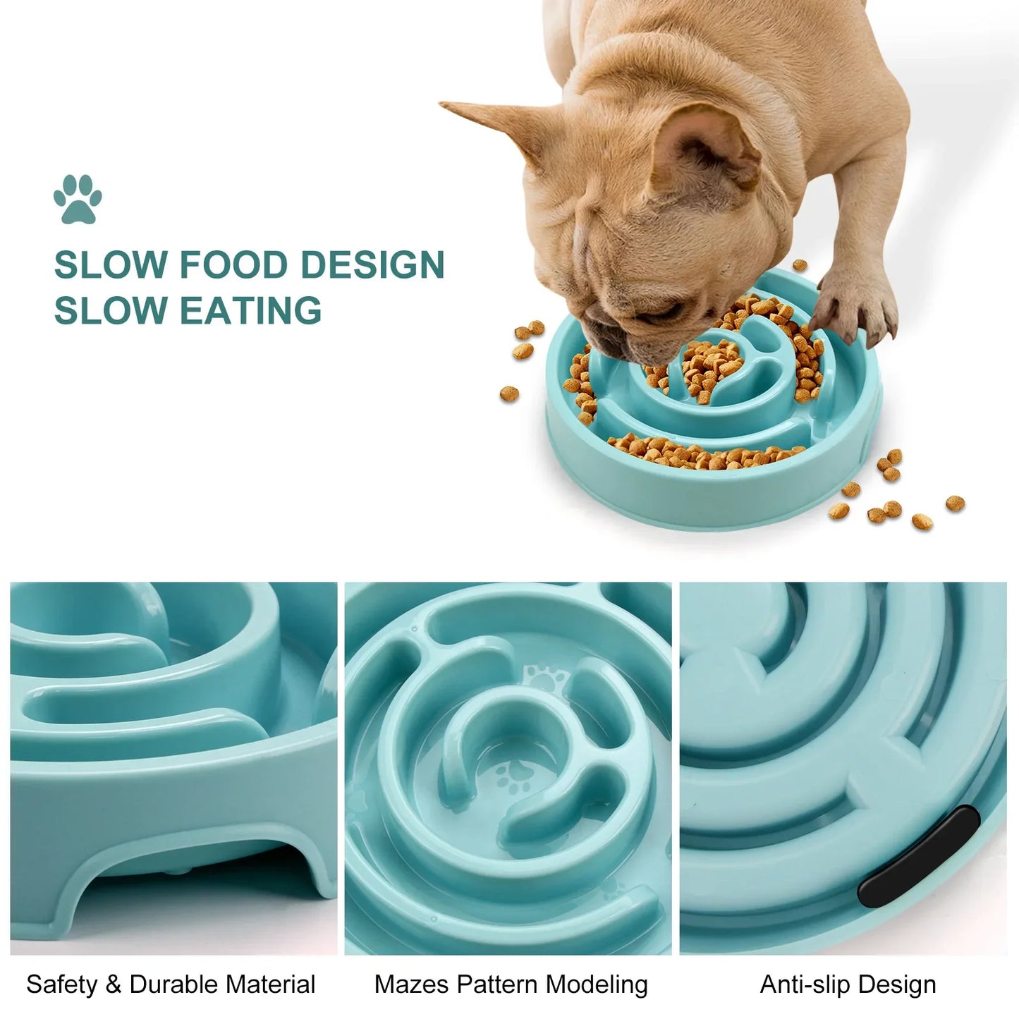 Slow Feeder Bowl for Cats & Dogs – Maze Licking Tray