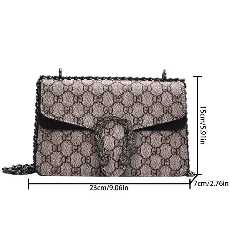 Women's Fashion Chain Crossbody Shoulder Bag | PU Purse