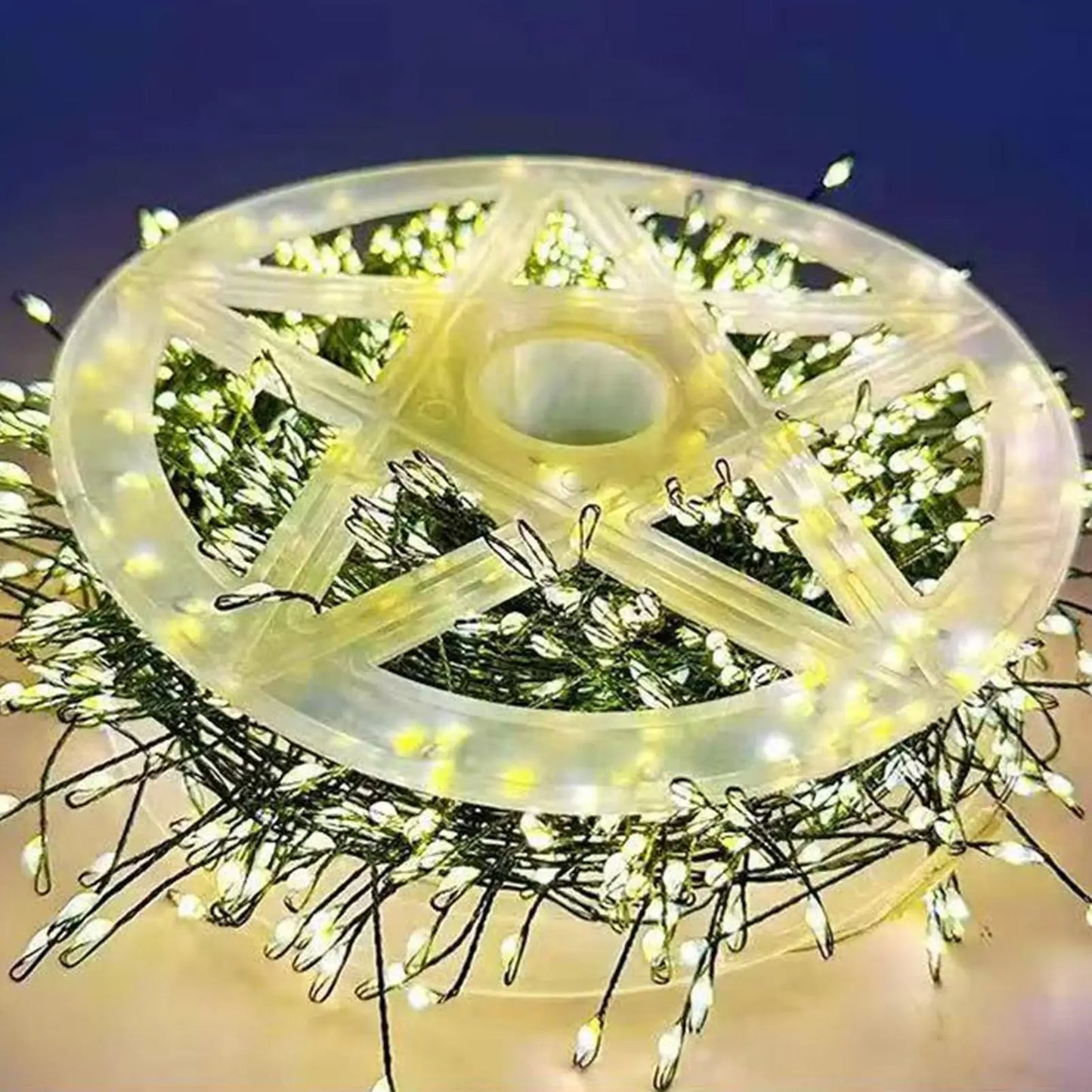 LED Christmas Tree String Lights 9.8Ft USB 8-Mode Warm White