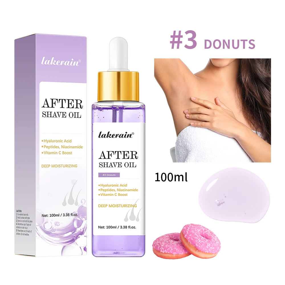 Strawberry After Shave Oil women For Smooth Skin Moisturizes Soft Serve Shave Oil Truly After Shave Oil Strawberry ﻿Skincare Peaceful Pleasures Health and Wellness 3Donuts