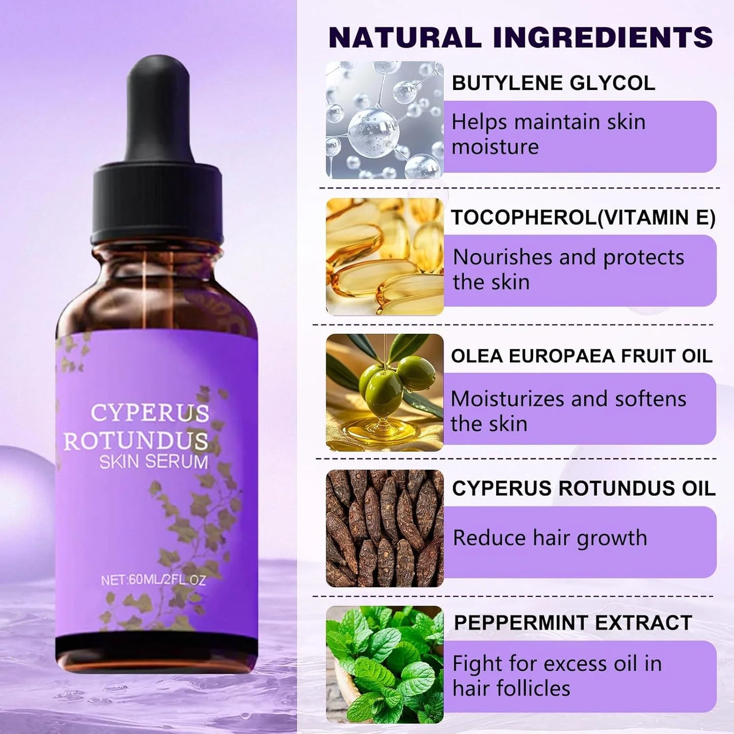 Jaysuing Cyperus Rotundus Hair Growth Inhibitor Serum 60ml