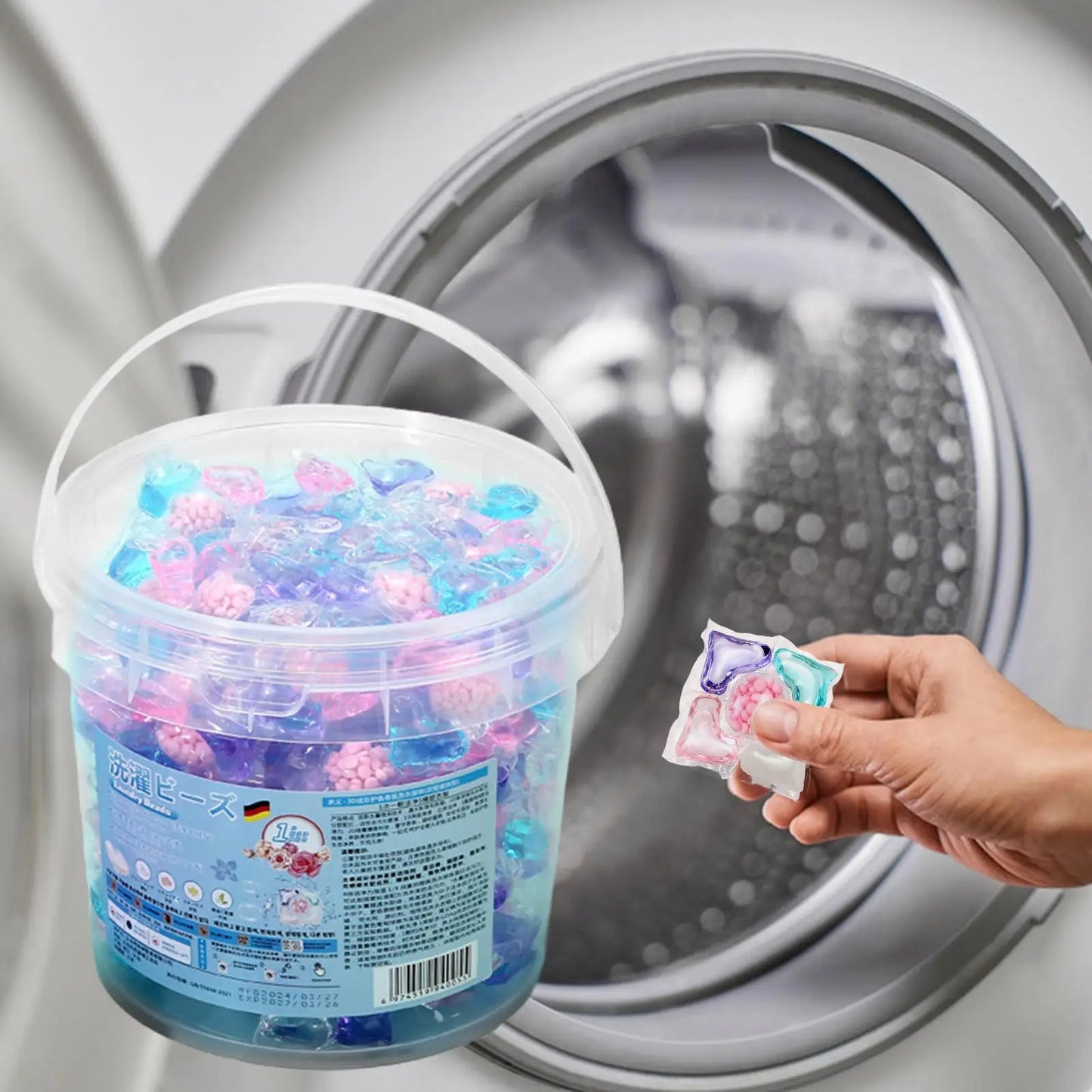 Laundry Detergent Pods Deep Cleaning 70 Tablets Beads Laundry Pods for Washing Machine for Apartment Bathroom Home Dorm Room Peaceful Pleasures Health and Wellness