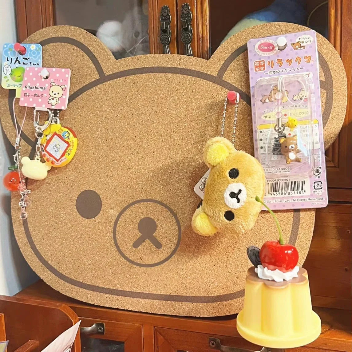 Rilakkuma Bear Felt Wall Panel | Kids' Room Cartoon Décor