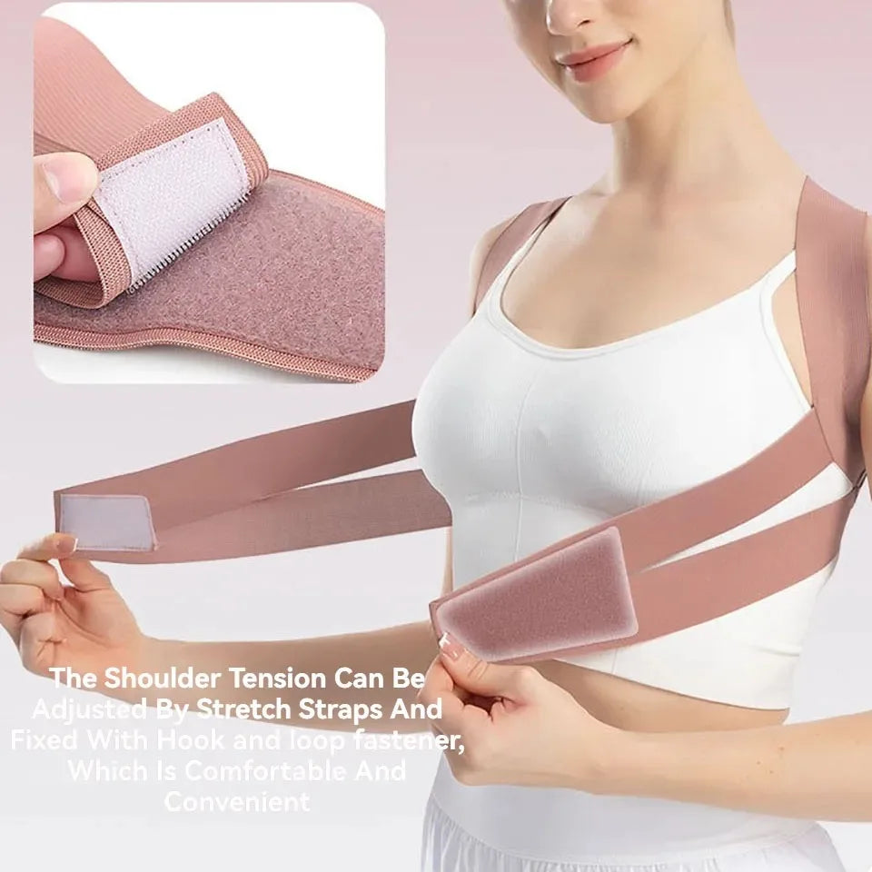 Adult Hunchback Corrector Invisible Back Straightening Stretching Straight Back Open Shoulder Lumbar Correction Belt Men Women Peaceful Pleasures Health and Wellness