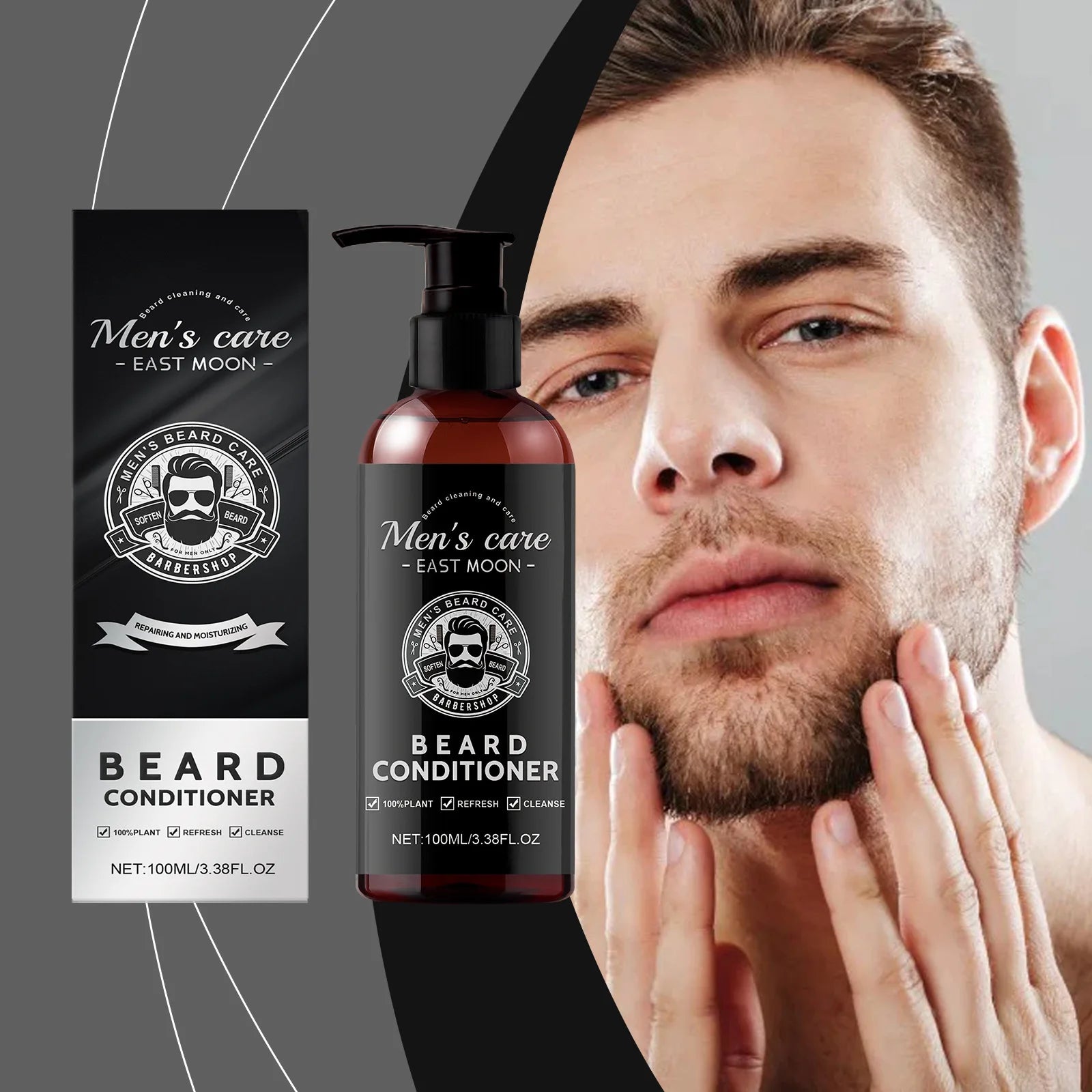 Beard Hair Conditioner for Men Nourishes, Moisturizes, Repairs Frizz, and Strengthens The Beard Peaceful Pleasures Health and Wellness 100Ml