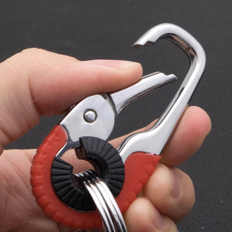 Carabiner Keychain Stainless Steel Double Ring Hook – EDC