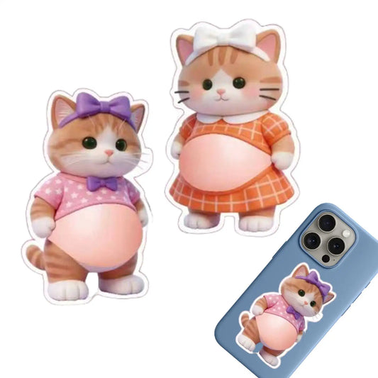 3D Shiba Inu Squeeze Belly Stickers – Cute Dog Decals 2pcs Squeeze Sensory Sticker Peaceful Pleasures Health and Wellness