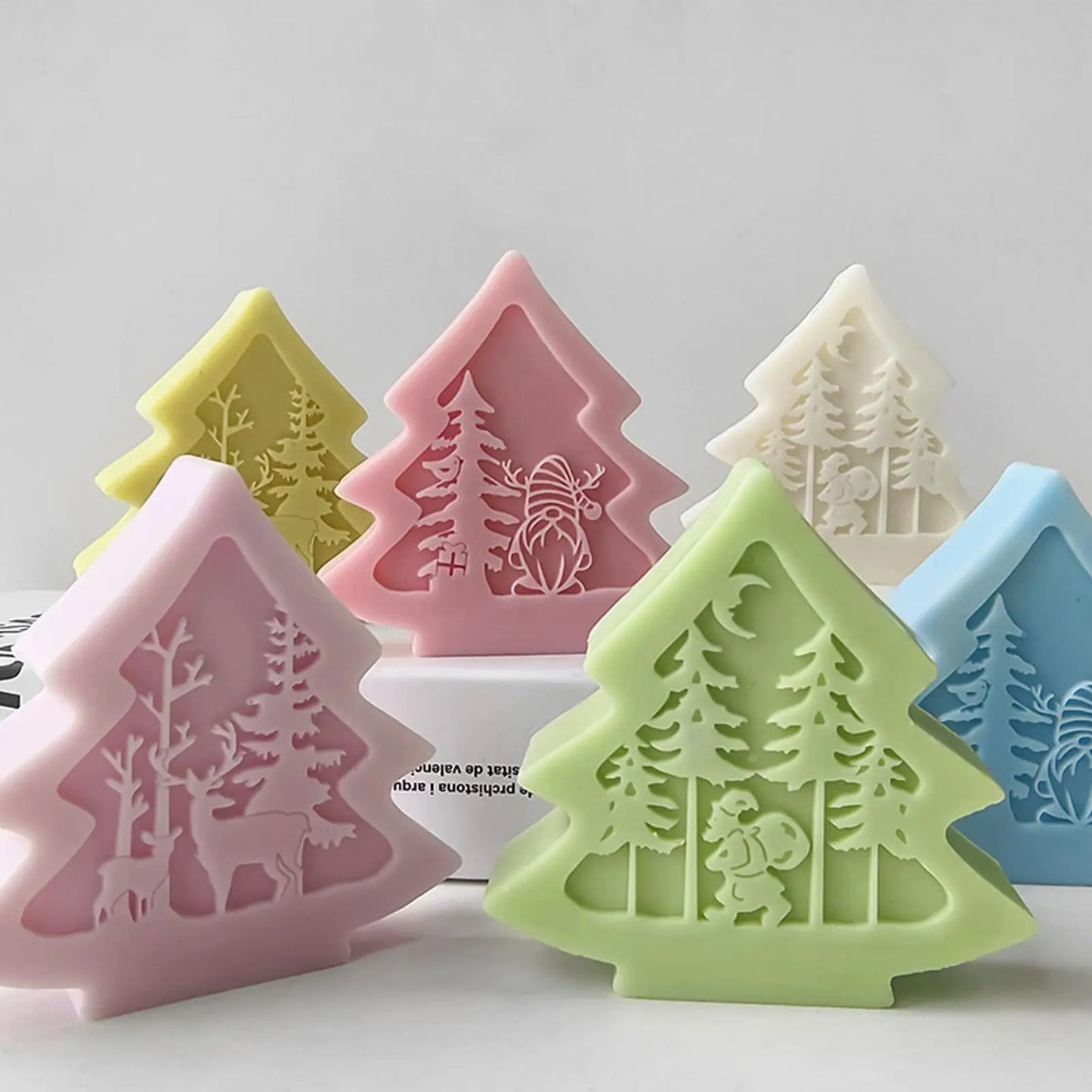 Christmas Silicone Molds For Candles Soap Making Tool Silicone Christmas Molds For Child Home Decor Holiday Festival Birthday Peaceful Pleasures Health and Wellness