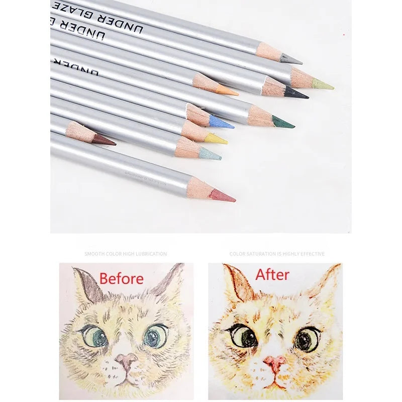 Ceramic art under-glaze color pencil DIY painting color painting element tool hand-painted glaze powder pen Peaceful Pleasures Health and Wellness