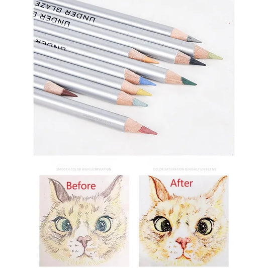 Ceramic art under-glaze color pencil DIY painting color painting element tool hand-painted glaze powder pen Peaceful Pleasures Health and Wellness