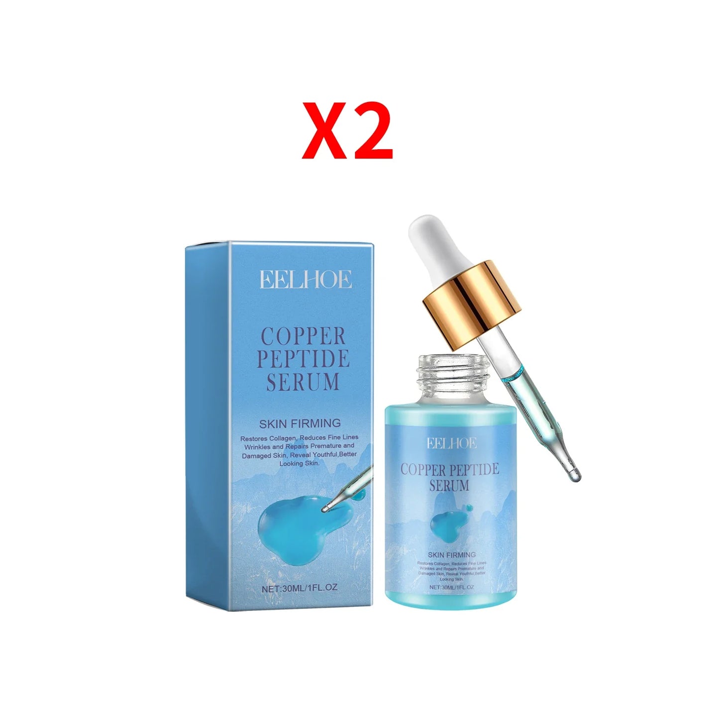 Eelhoe Copper Peptide Face Serum – Fine Lines & Repair 30ml
